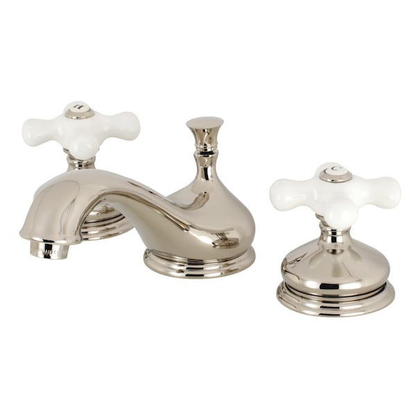 KS1166PX 8" Widespread Bathroom Faucet, Polished Nickel